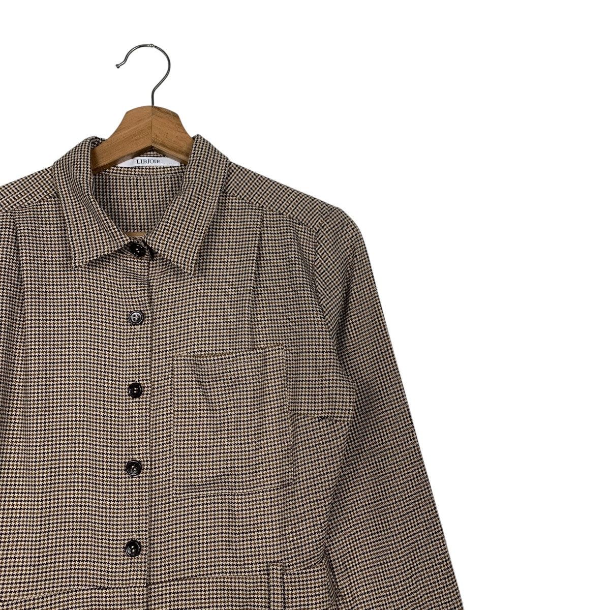 Japanese Brand LIBJOIE Houndstooth Pattern Jumpsuit Coverall #2867-C129 Size 28" / US 6 / IT 42 - 4 Thumbnail