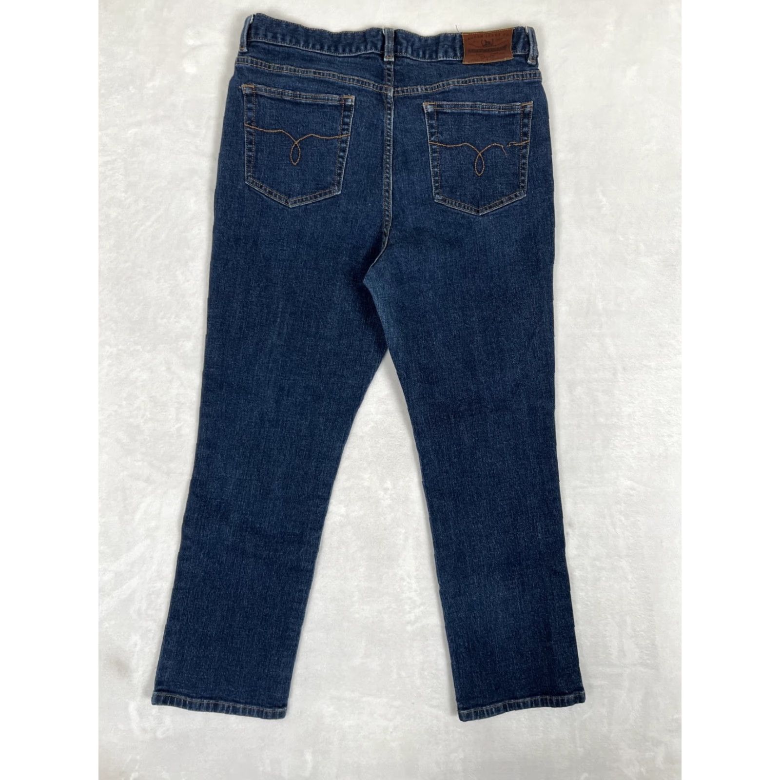 Ralph Lauren VINTAGE Lauren Ralph Lauren Jeans Women Petite 10 Blue Denim 5-Pocket Straight Inseam 27 Denim Medium Rise Mid Size 30 Waist Blue Womens Size 32" / US 10 / IT 46 - 5 Thumbnail