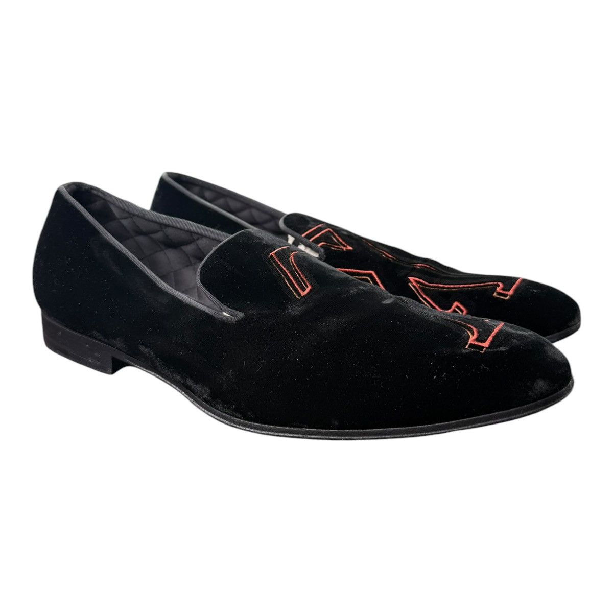 Louis Vuitton Louis Vuitton Velvet Monogram Loafers Black LV 7.5 US 8.5 Size US 8.5 / EU 41-42 - 8 Thumbnail