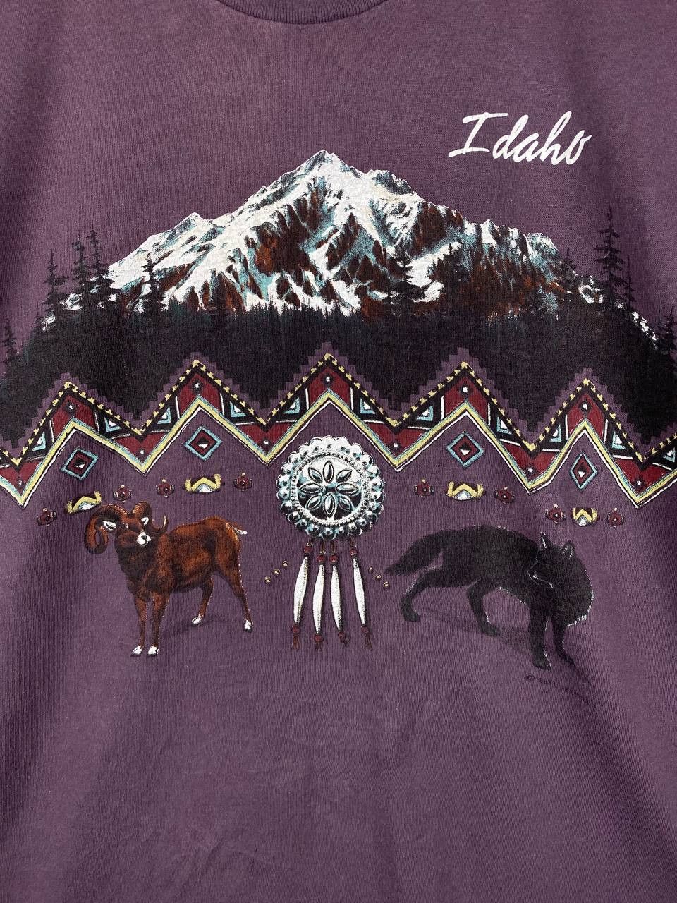 Vintage vintage 90s idaho country tee nice design Size US L / EU 52-54 / 3 - 2 Thumbnail