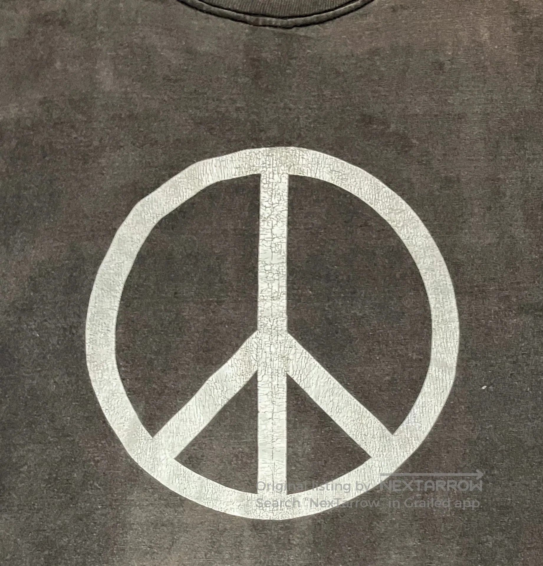 VINNY's Vintage 90s Anti-War T-Shirt. Size US M / EU 48-50 / 2 - 2 Thumbnail
