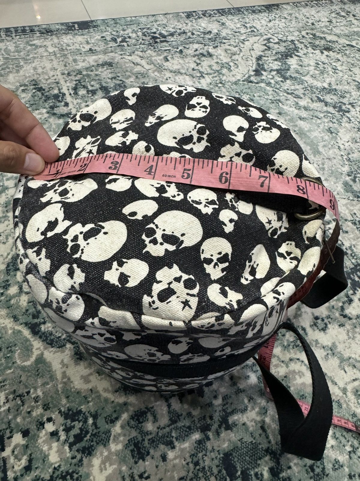 Japanese Brand FABRIC CONNECTION SKULLS FULLPRINT DUFFLE BAG Size ONE SIZE - 9 Thumbnail