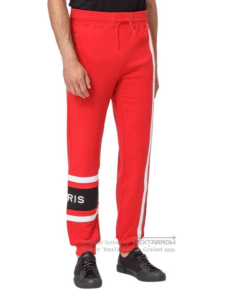 Givenchy Givenchy size L Red embroidered track pants Size US 27 - 1 Thumbnail