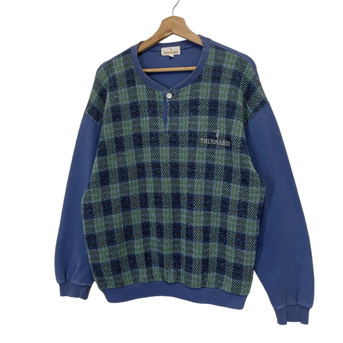 Japanese Brand Vintage 90s Trussardi Small Logo Crewneck Sweatshirt Size M Size US M / EU 48-50 / 2 - 3 Thumbnail