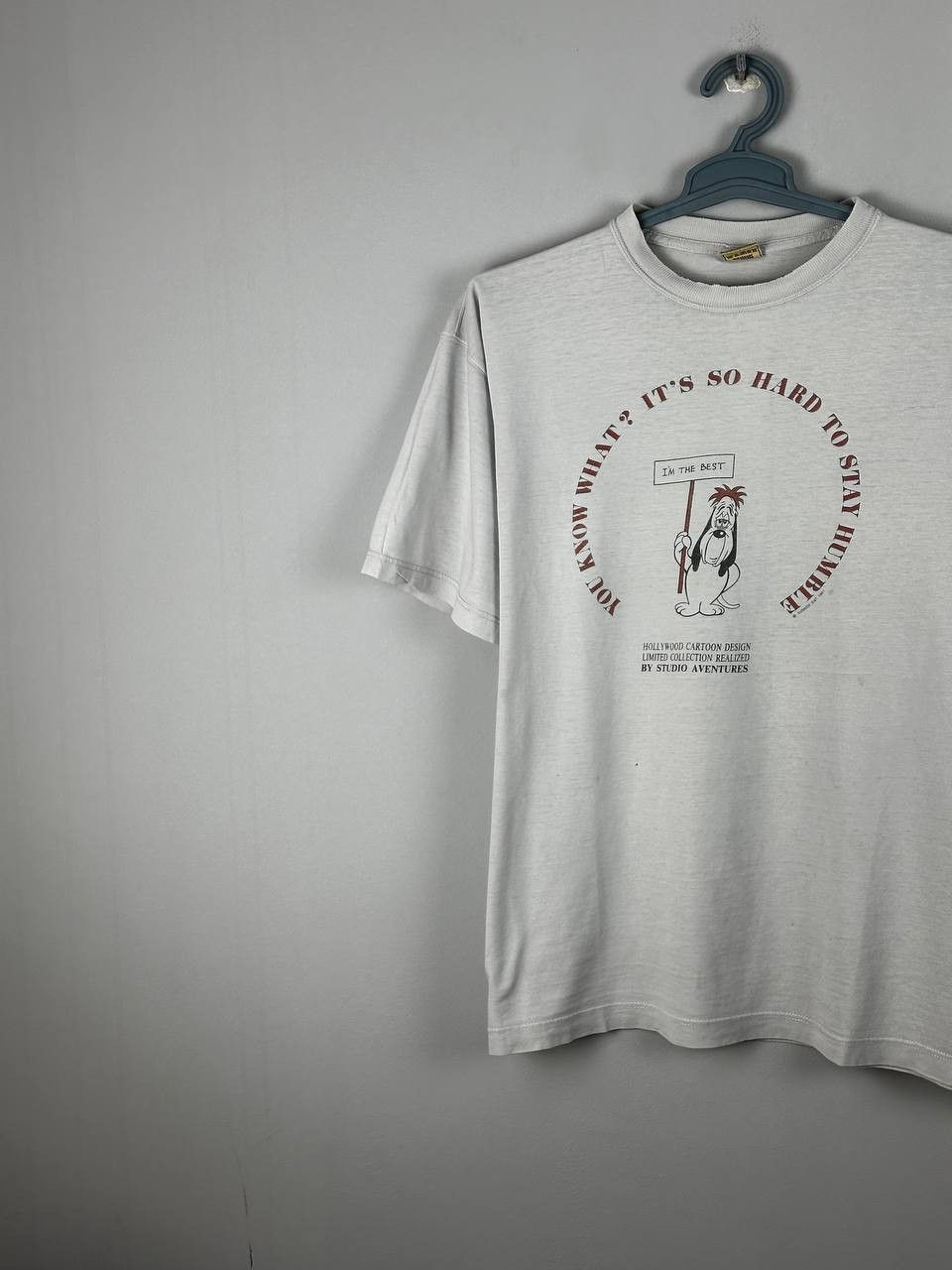 Vintage 90s Studio Aventures Cartoon Movie Droopy Dog T-Shirt Size US L / EU 52-54 / 3 - 3 Thumbnail