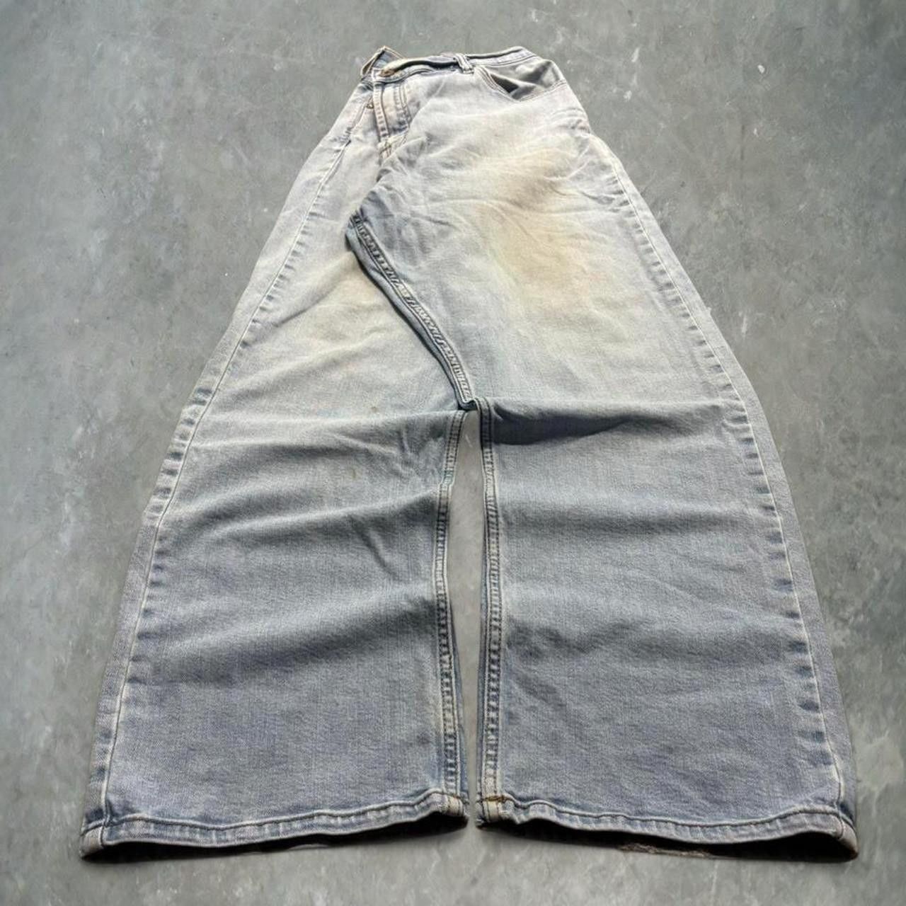 Vintage Crazy Vintage Y2K/2000s Super Baggy Skater Style Relaxed Boot Light Wash Denim Jeans! Size US 38 / EU 54 - 3 Thumbnail