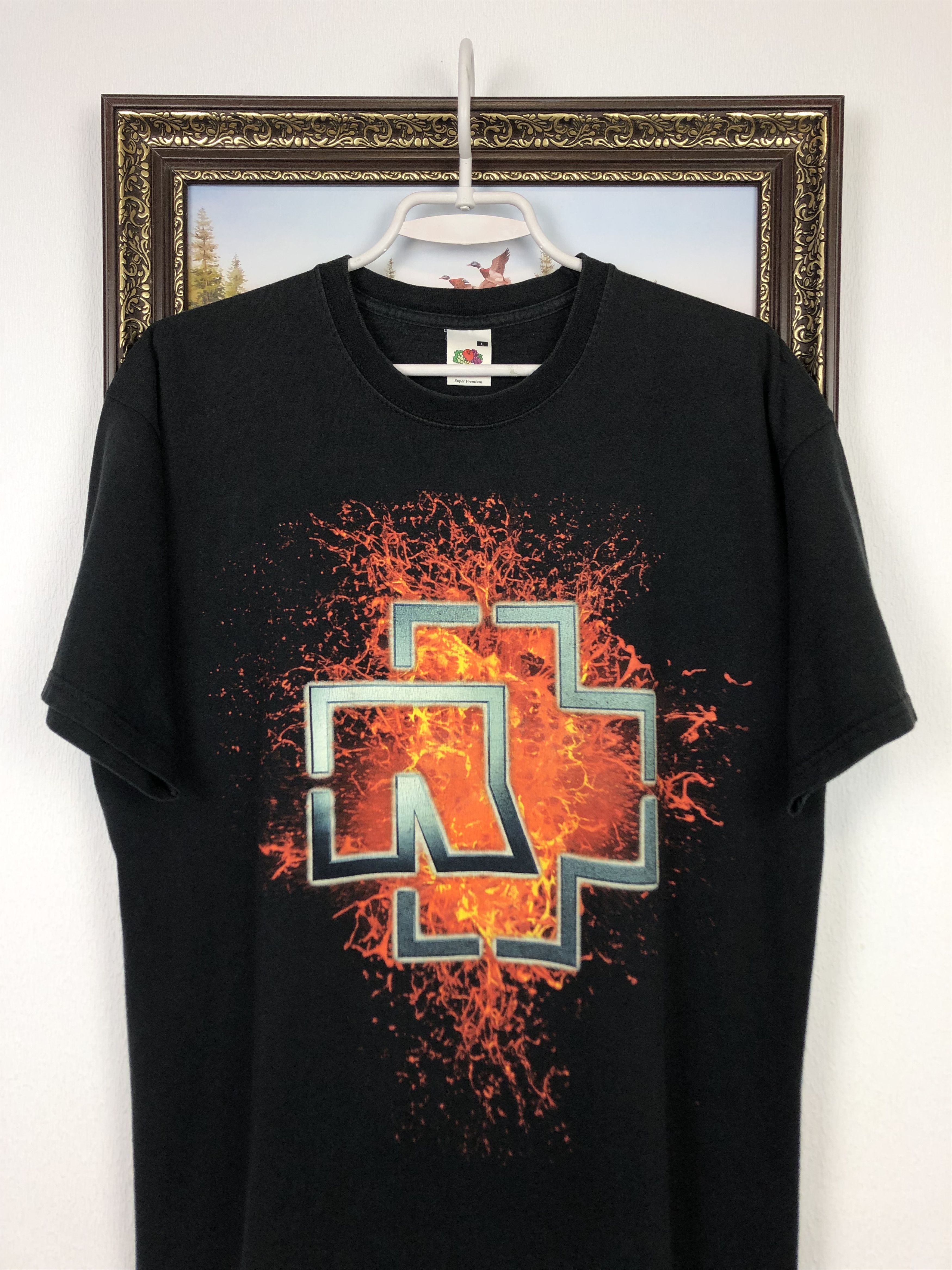 Band Tees Vintage Rammstein Die Sonne Burn Over Print Shirt Band Tee Size US L / EU 52-54 / 3 - 2 Thumbnail