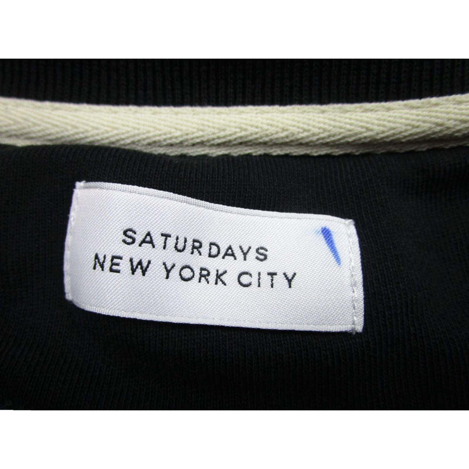 Saturdays NYC Saturdays NYC Sweatshirt Mens Large Black Crewneck Pullover Fleece Logo Graphic Print Size US L / EU 52-54 / 3 - 7 Thumbnail