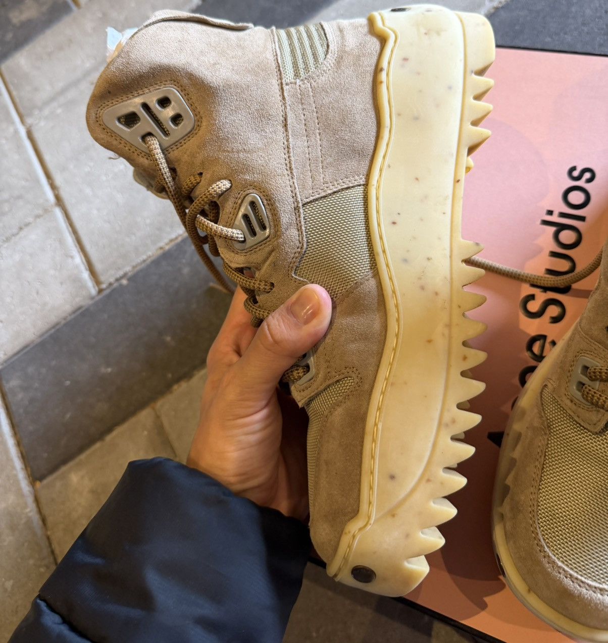Acne Studios Acne Studios - Nylon and Suede Desert Boots - Neutrals Size US 9.5 / EU 42-43 - 6 Thumbnail