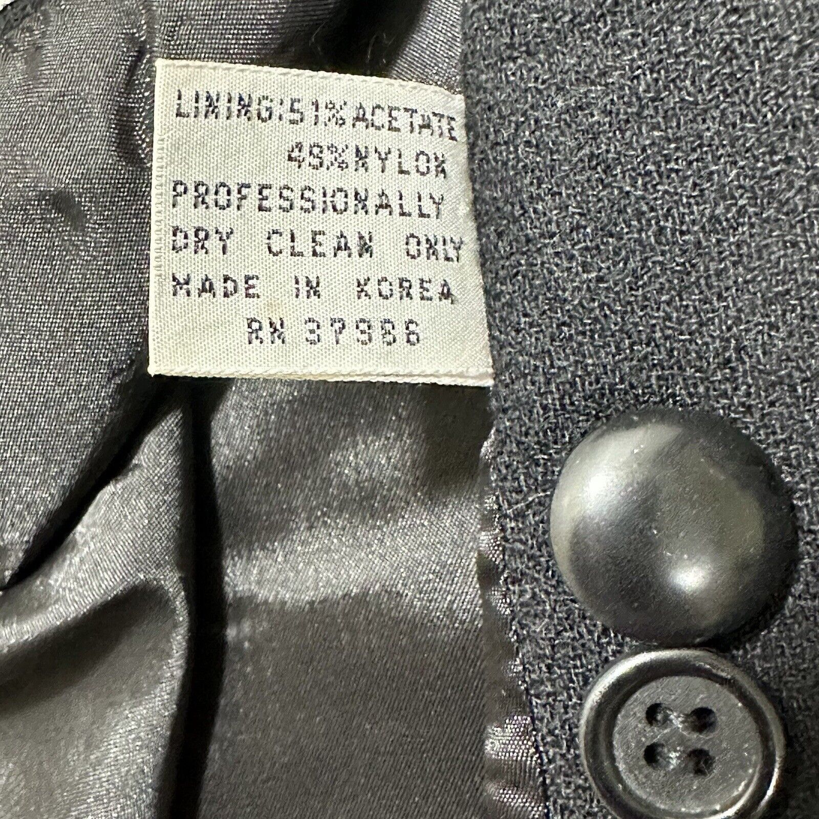 Vintage Vintage Peabody House International 5/6 Wool Blazer Black Size M / US 6-8 / IT 42-44 - 7 Thumbnail