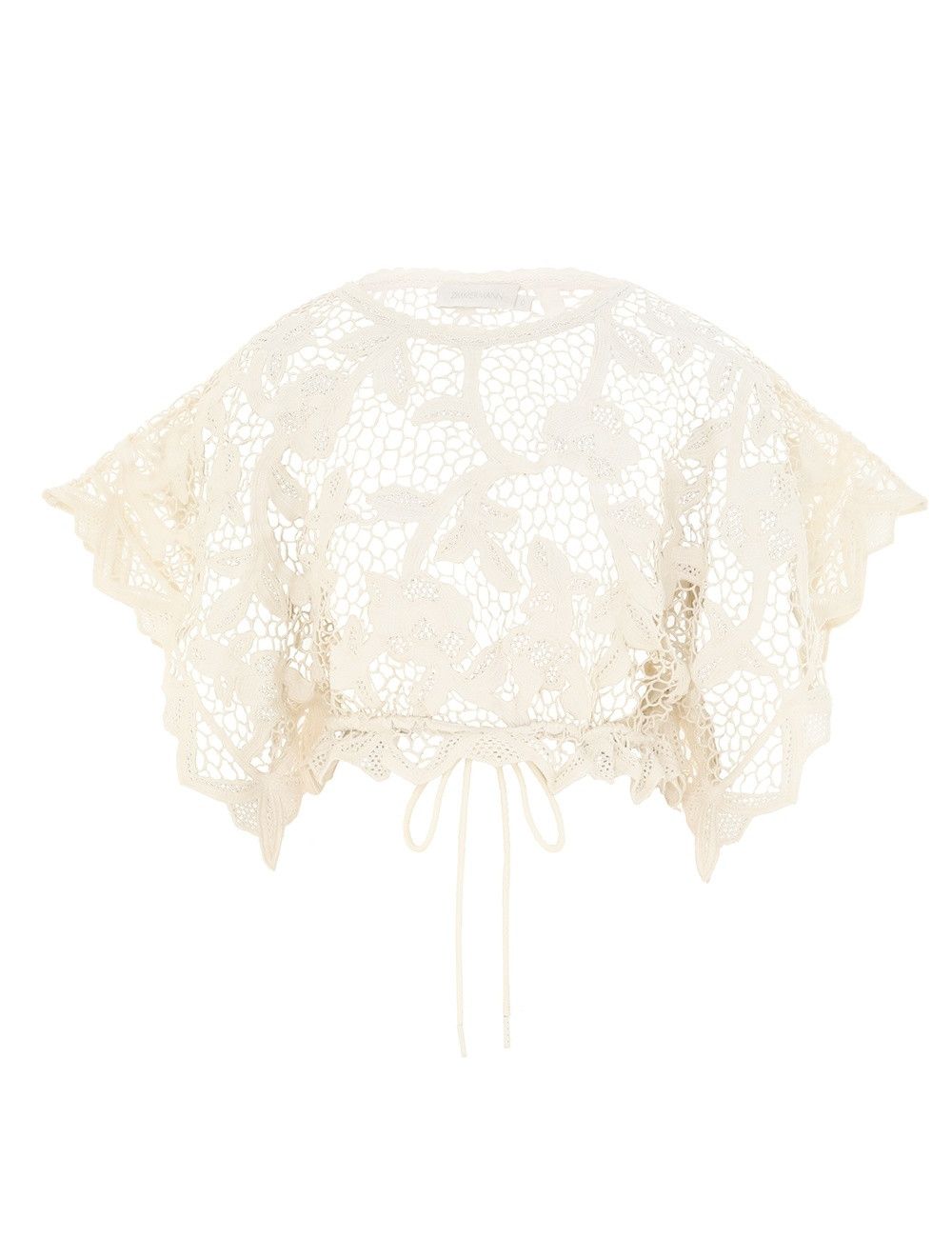 Zimmermann oc11z0525 Crop Top in Ivory Size XS / US 0-2 / IT 36-38 - 1 Thumbnail