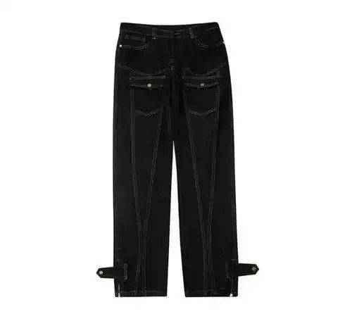 Japanese Brand Avantgarde fashion black denim Size US 32 / EU 48 - 4 Thumbnail