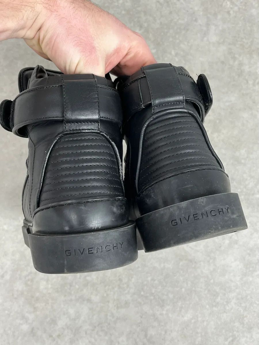 Givenchy SS2015 Givenchy Tyson Black Floral High Leather Sneakers by Riccardo Tisci Size US 8 / EU 41 - 7 Thumbnail