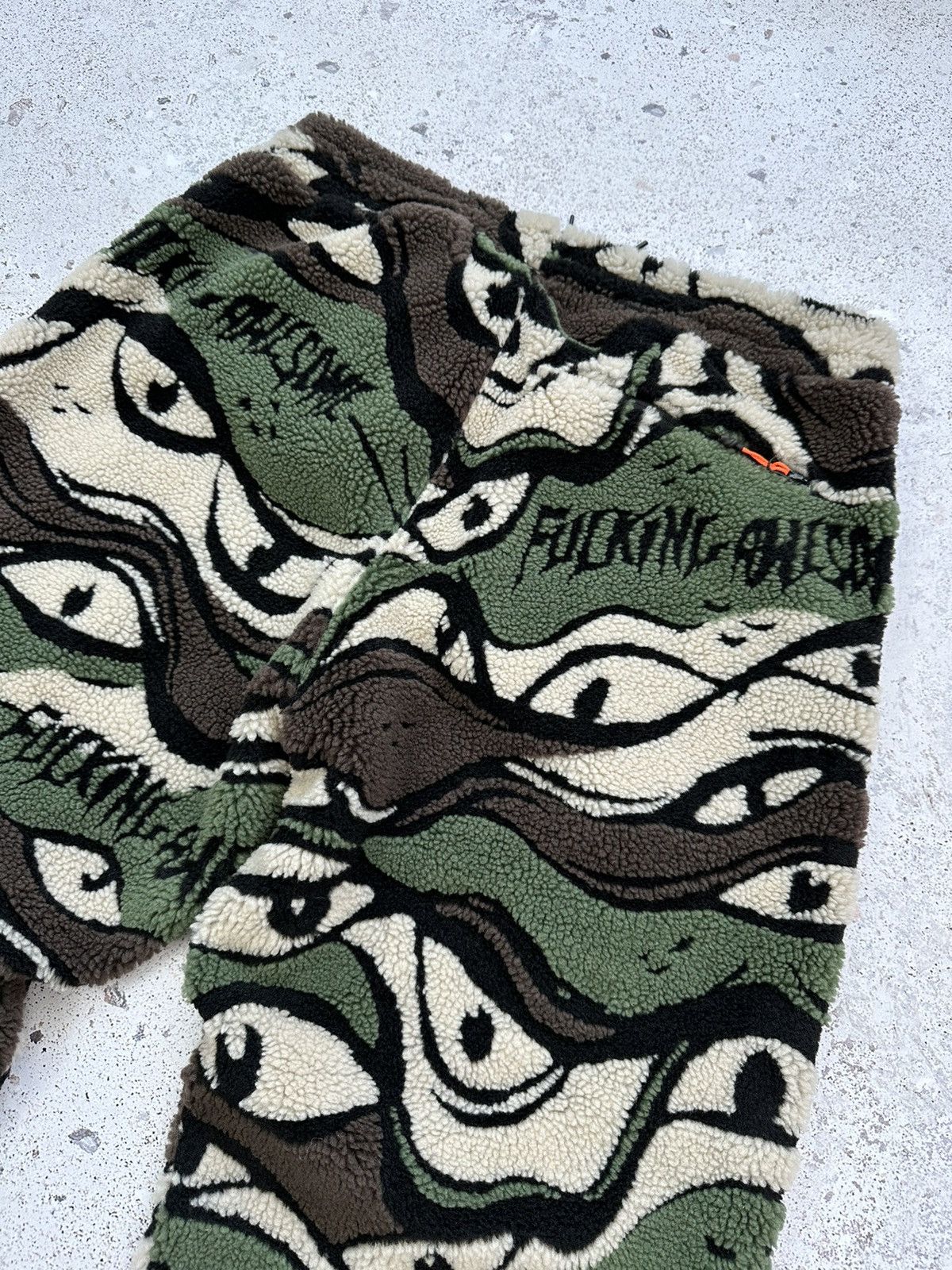 Adidas Fucking Awesome FA Adidas Sherpa Fleece Pants Eye Camo Men M Size US 32 / EU 48 - 14 Thumbnail