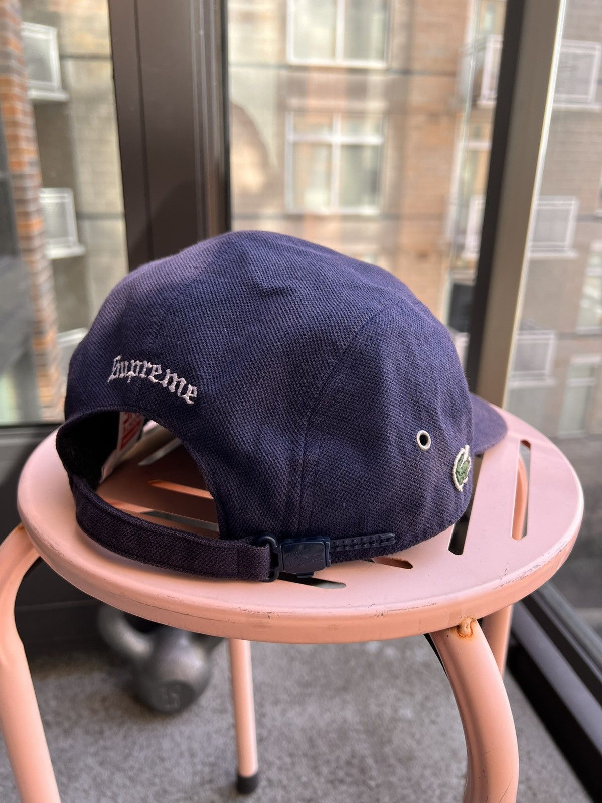 Lacoste × Supreme S/S ‘17 Pique Knit Camp Cap Size ONE SIZE - 4 Thumbnail