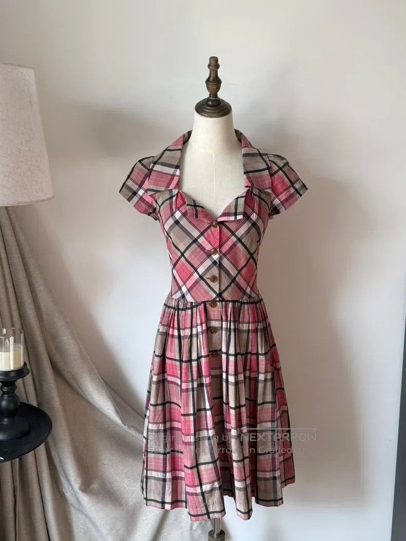 Vivienne Westwood Vivienne Westwood Pink Plaid Dress Size M / US 6-8 / IT 42-44 - 4 Thumbnail