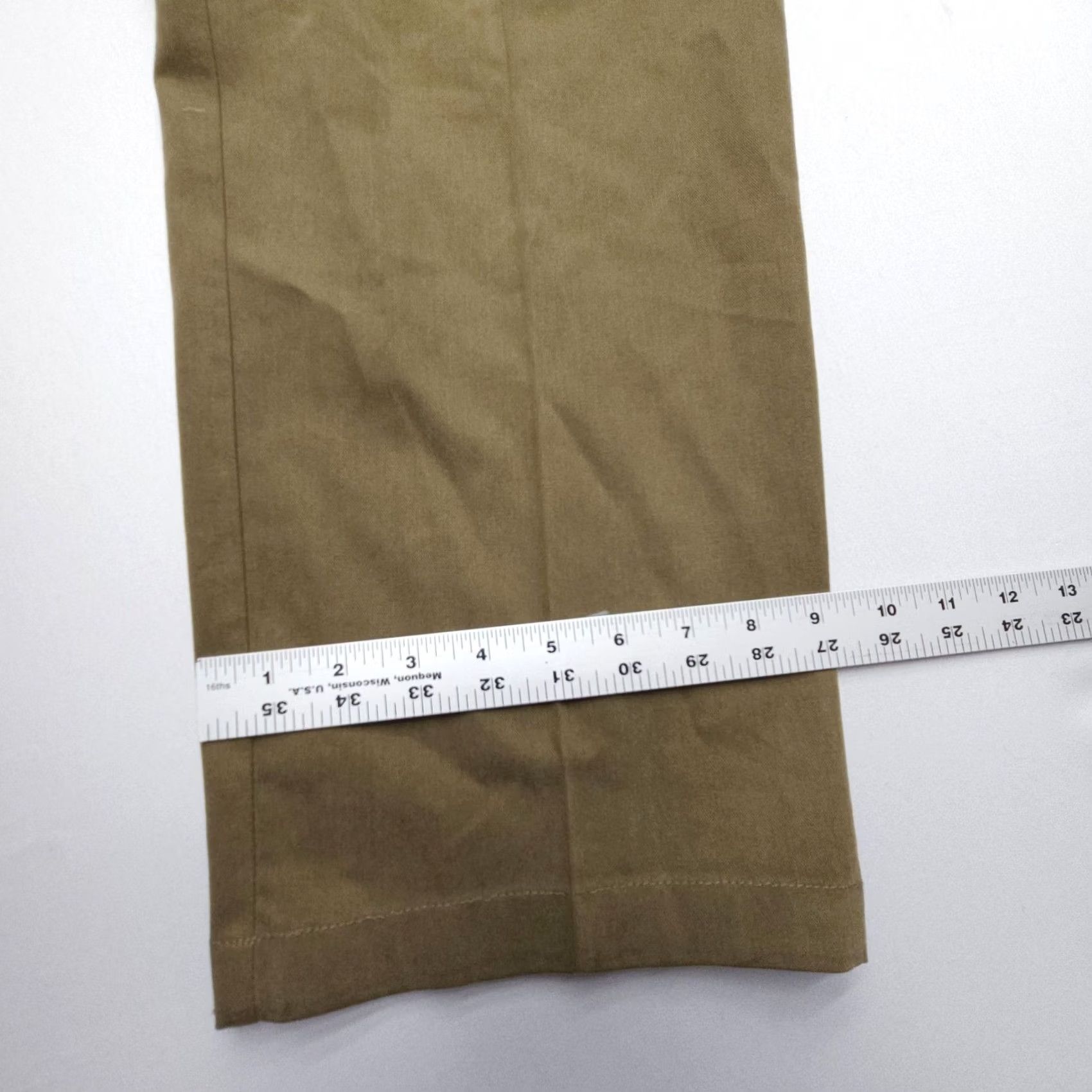 Tommy Hilfiger VINTAGE Tommy Hilfiger Pleated Khaki Pants Mens 38 x 34 Olive 90s Preppy American Size US 38 / EU 54 - 5 Thumbnail