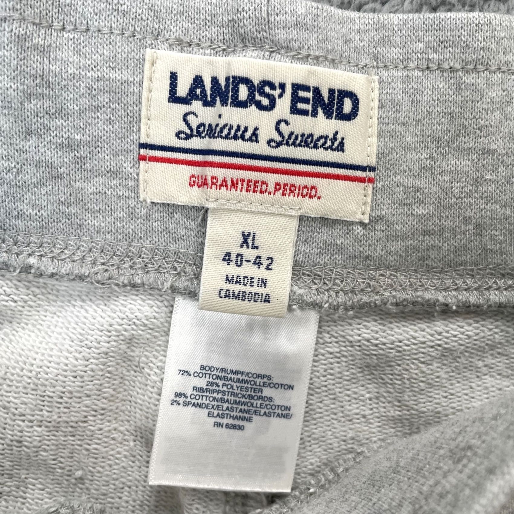Lands' End Lands' End Pants Womens XL Gray Jogger Drawstring Comfort Pockets Tapered Front Flat Front City Preppy Sports Boy Mens Women Girls Size 40" / US 18 - 3 Thumbnail