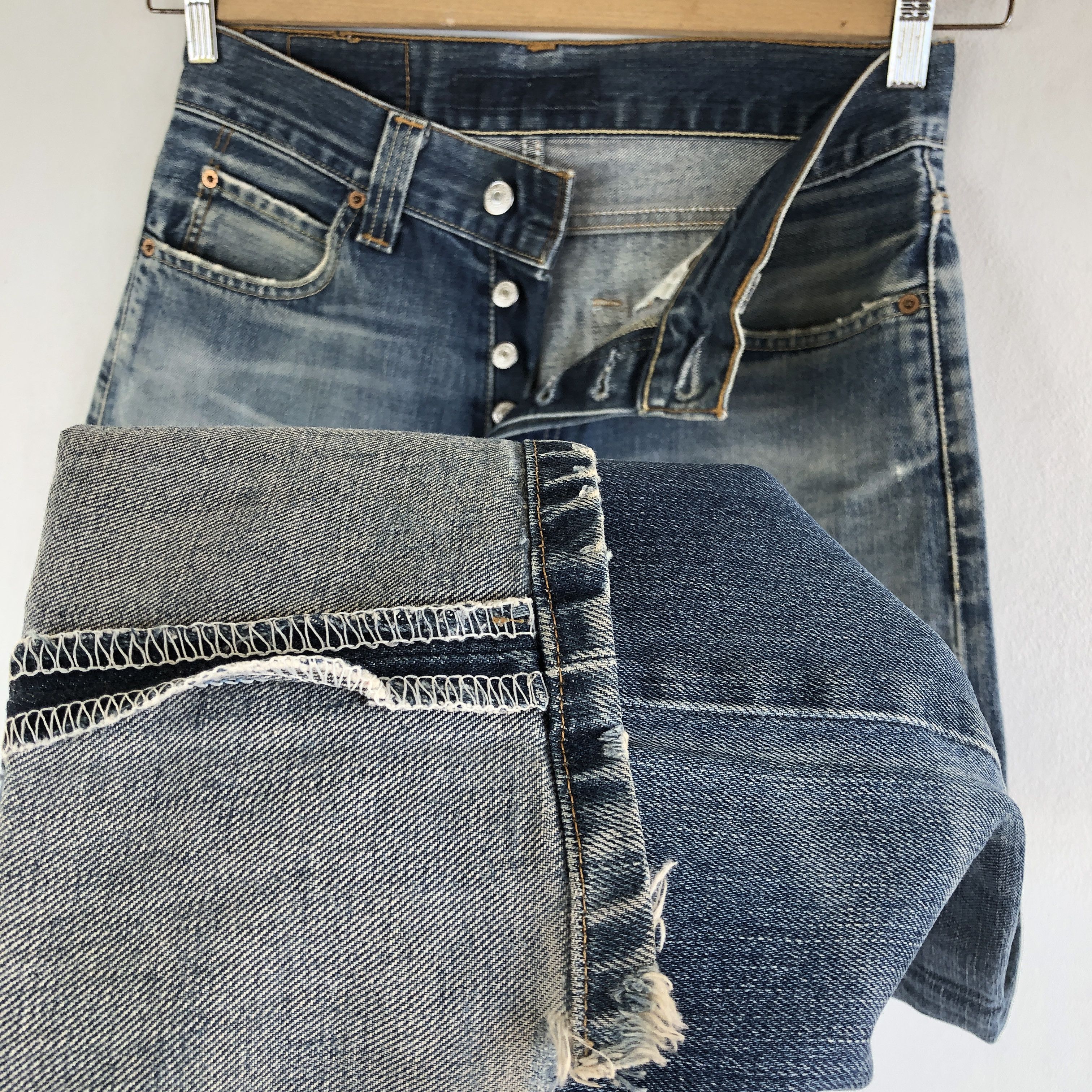 Levi's × Vintage RARE! Vintage Levi's Bootcut Jeans Flare Button Fly Denim Size US 30 / EU 46 - 7 Thumbnail