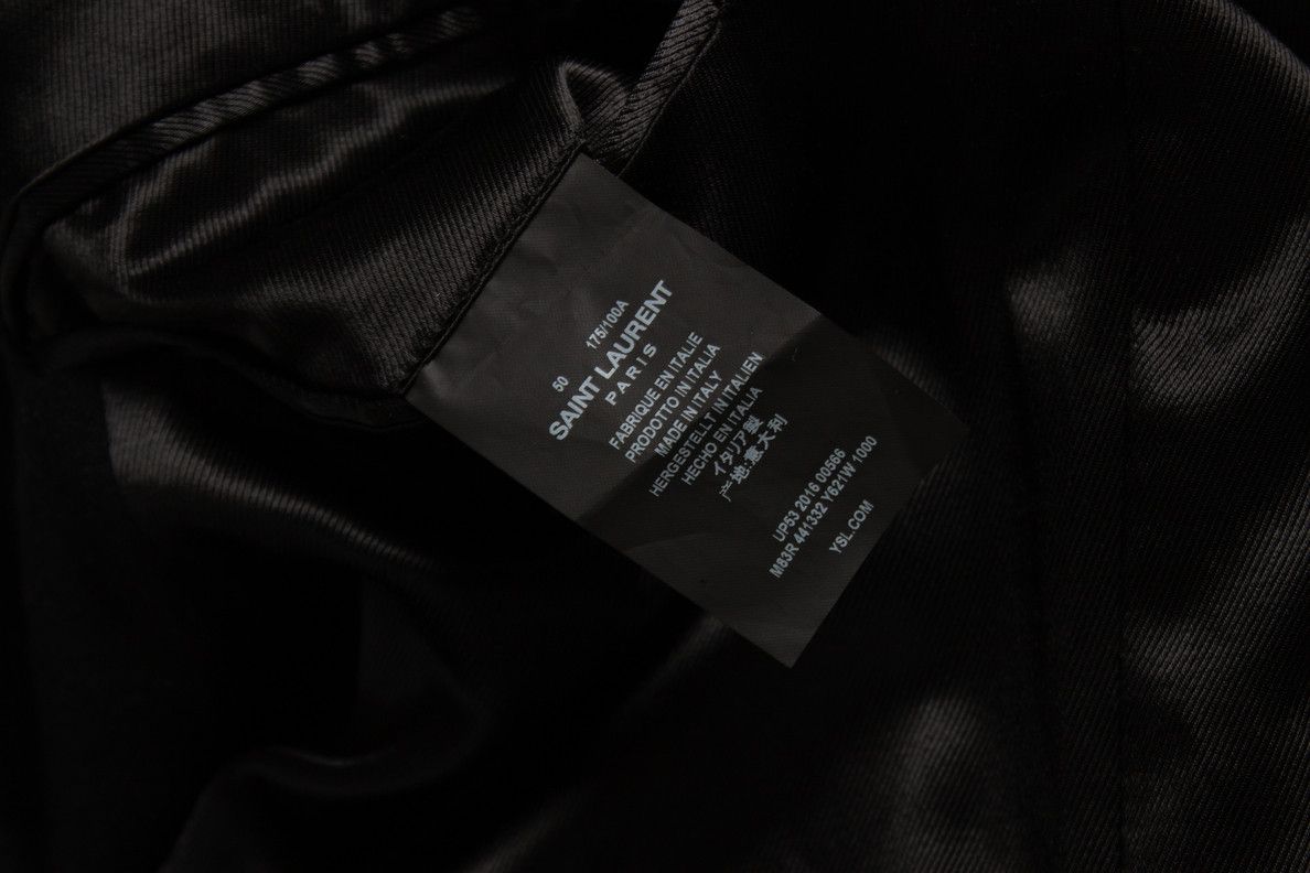 Saint Laurent Paris Saint Laurent, Military officer wool coat in black 2016 Size US L / EU 52-54 / 3 - 5 Thumbnail