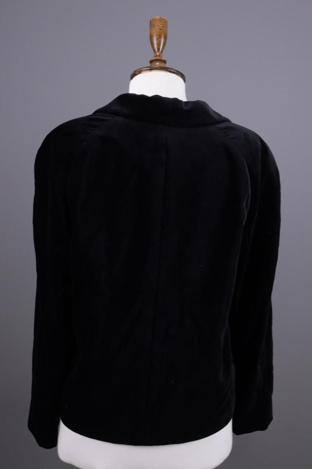 Christian Dior Monsieur Mondi Black 3 Button Silk Velvet Blazer Jacket Size 40 Size M / US 6-8 / IT 42-44 - 8 Thumbnail