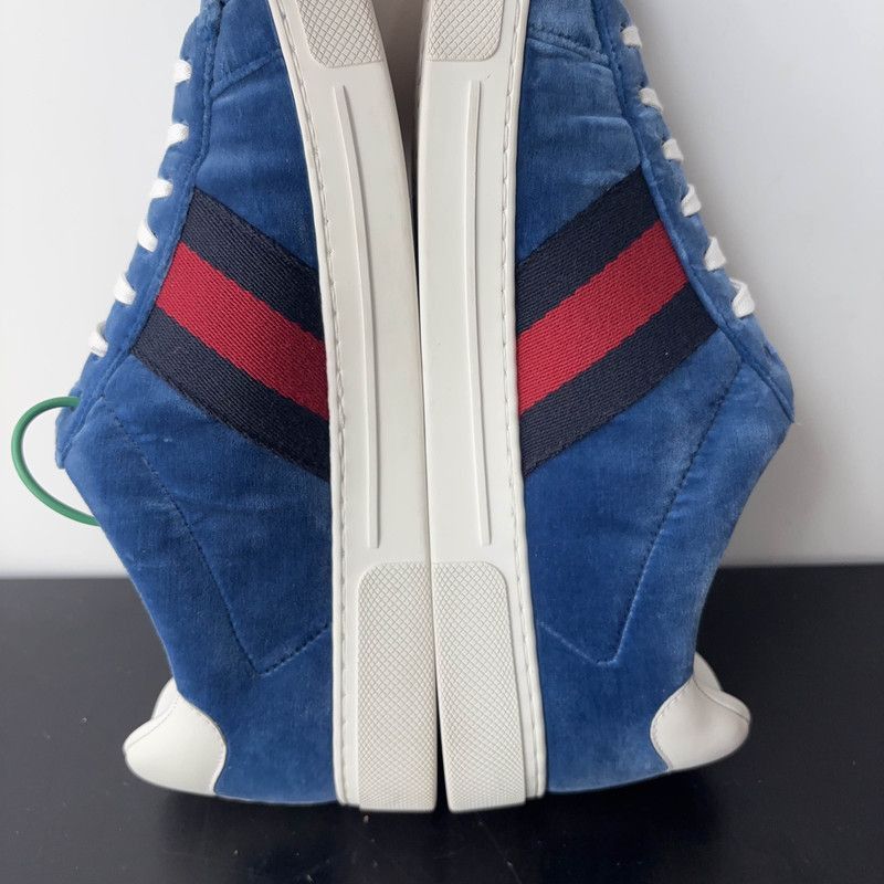 Gucci Gucci ACE Low-top Blue Sneakers - Size US 10.5 / EU 43-44 - 5 Thumbnail