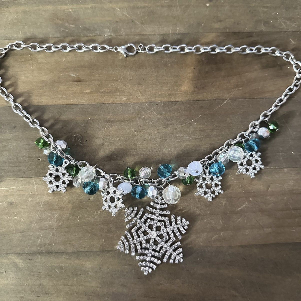 Other Snowflake charm statement necklace Size ONE SIZE - 2 Thumbnail