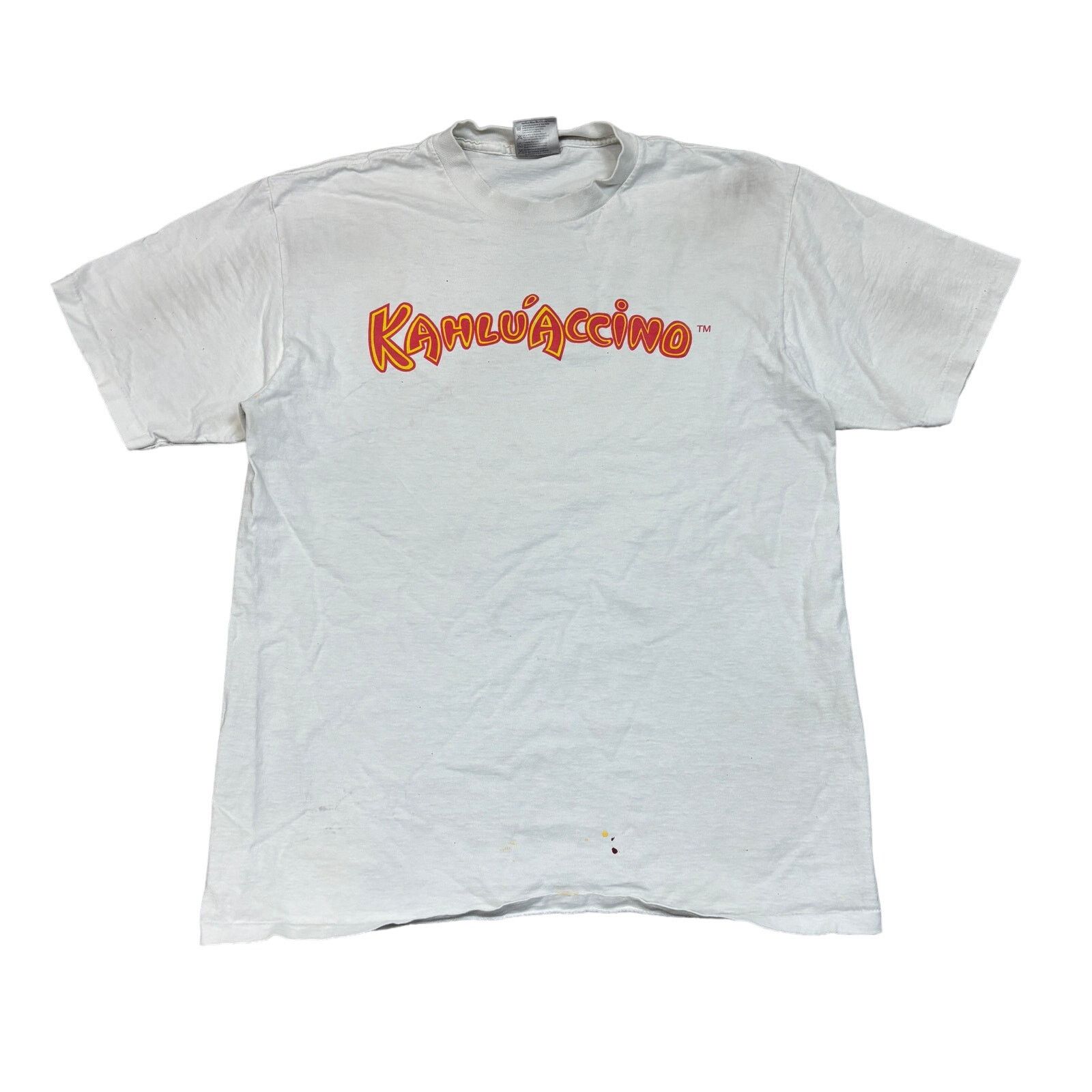 Vintage Vintage 90s Kahluaccino Single Stitch T Shirt Men's Large Size US L / EU 52-54 / 3 - 1 Thumbnail