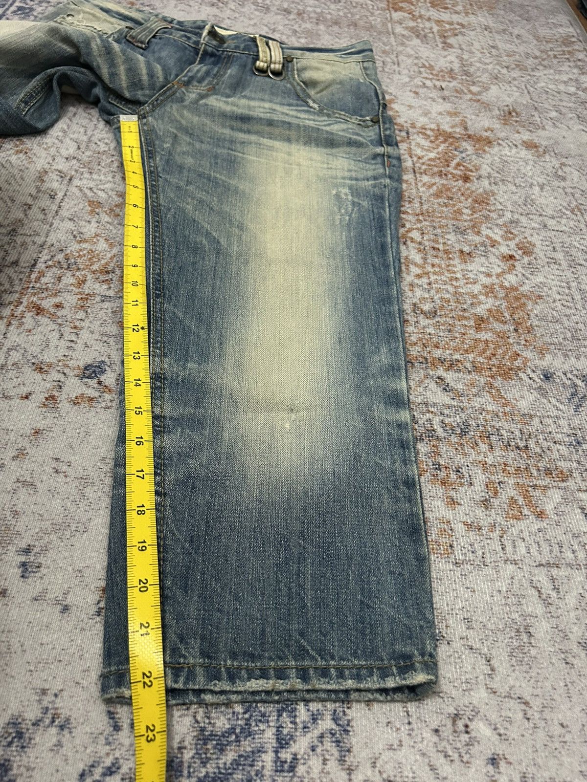 If Six Was Nine × Isamu Katayama Backlash × Japanese Brand Lolita Washed Buckle Back Cropped jeans Size US 32 / EU 48 - 23 Thumbnail