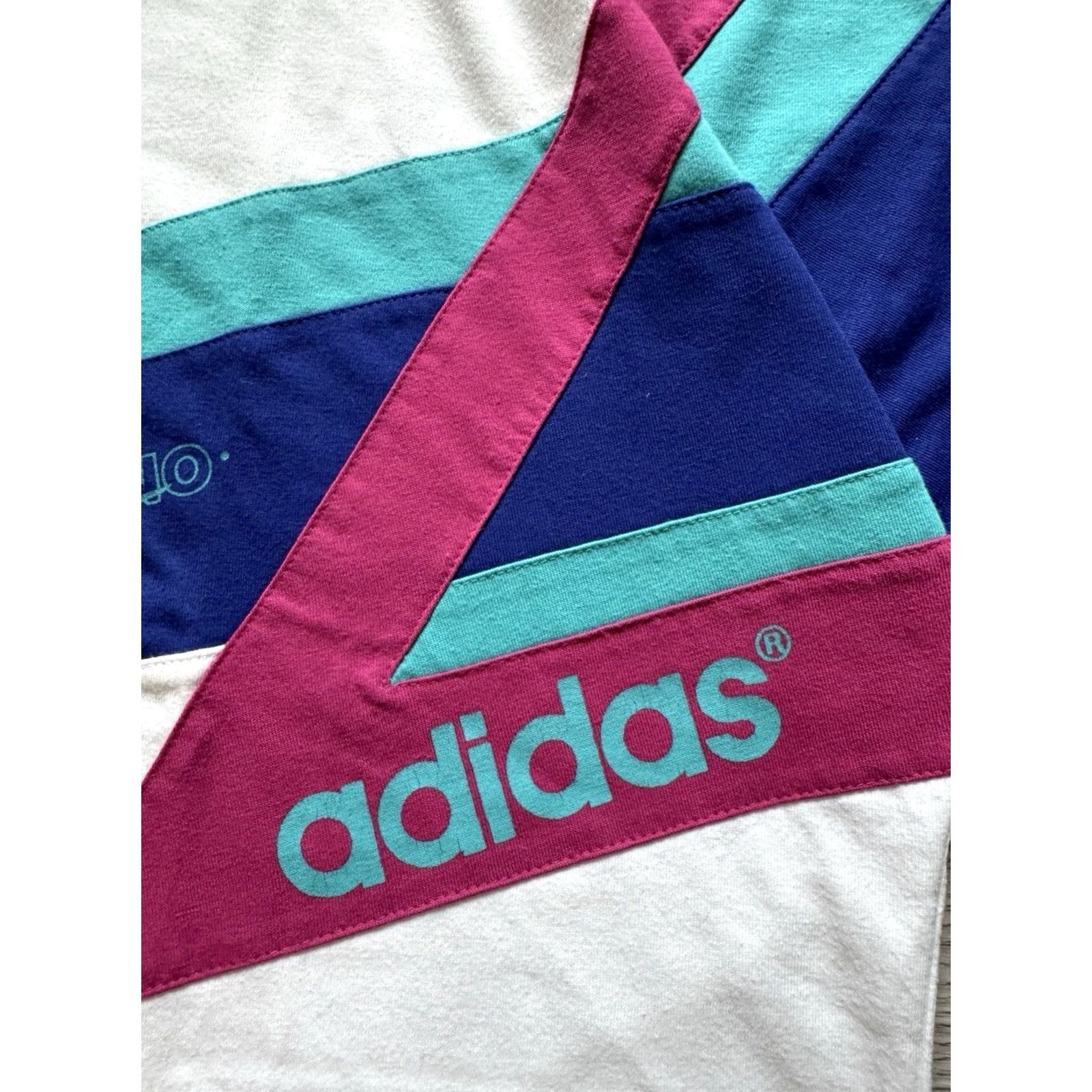 Adidas VINTAGE Adidas Logo Tee Mens L White 90s Sports Cotton Short Sleeve Shirt Men 90s Logo Vintage Rare SC Dübendorf Size US L / EU 52-54 / 3 - 4 Thumbnail