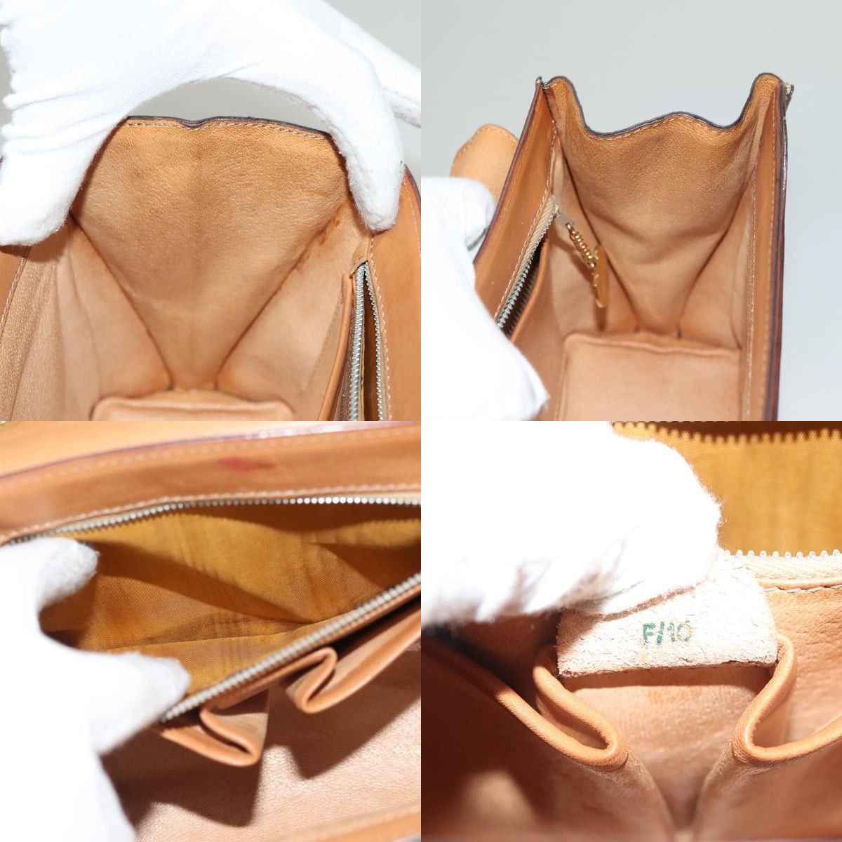 Celine CELINE Macadam Canvas Hand Bag Pvc Leather Brown Gold Size ONE SIZE - 12 Thumbnail