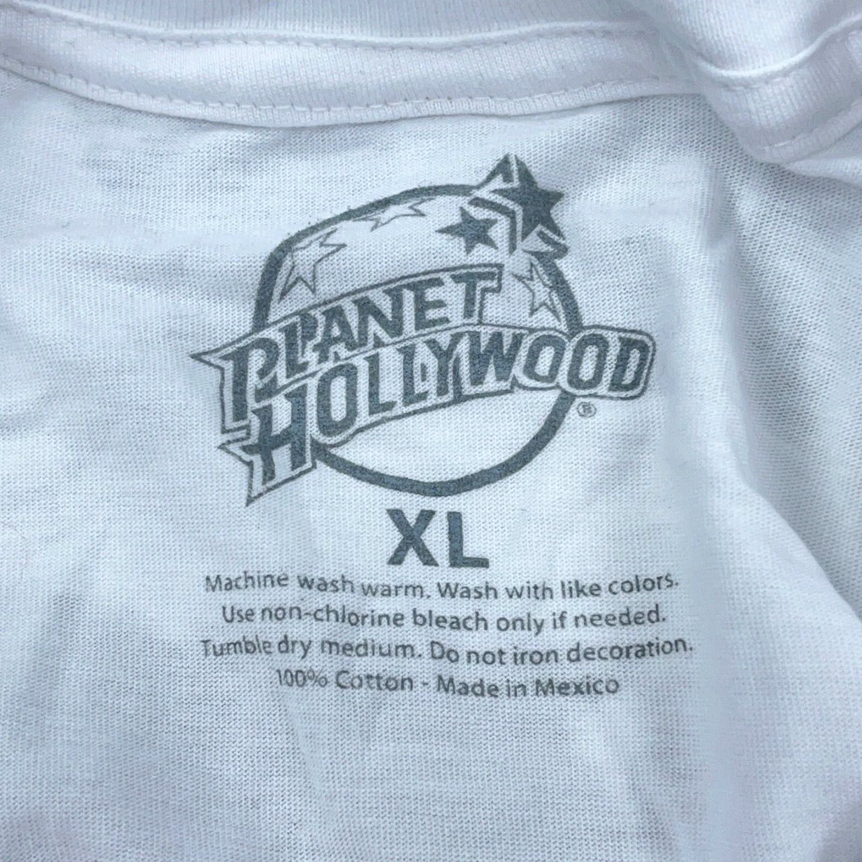 Planet Hollywood Planet Hollywood Shirt Men XL White Logo Retro 90s Houston Tee Adult Size US XL / EU 56 / 4 - 2 Thumbnail