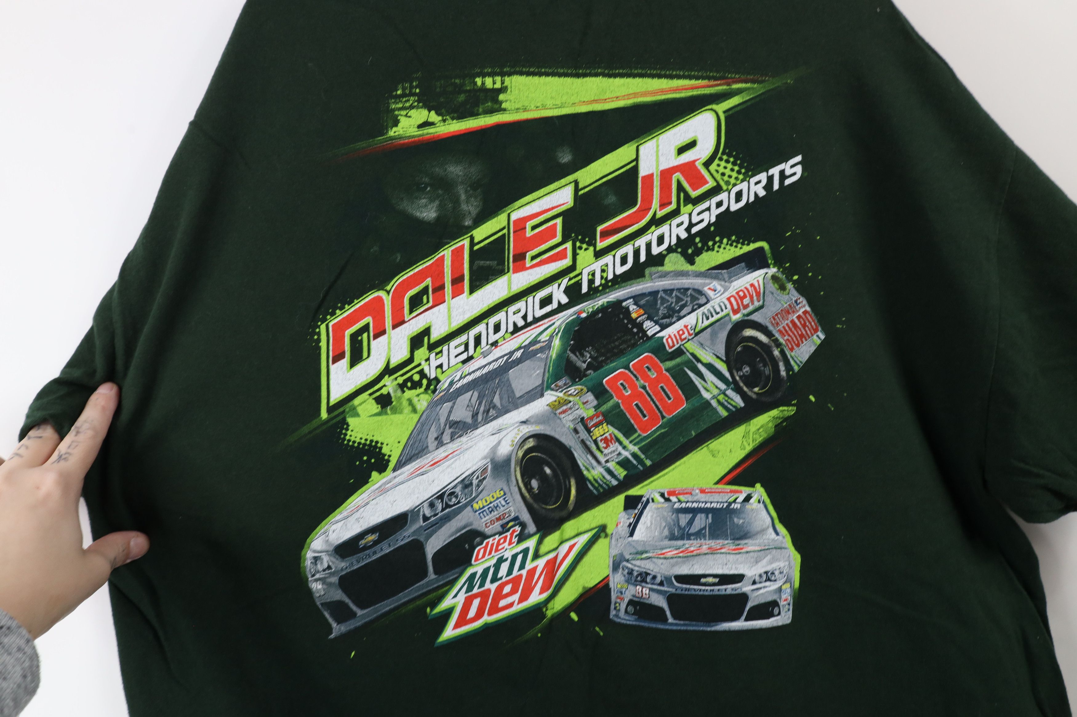 Vintage Vintage NASCAR Mountain Dale Earnhardt Jr Racing T-Shirt Size US XXL / EU 58 / 5 - 9 Thumbnail
