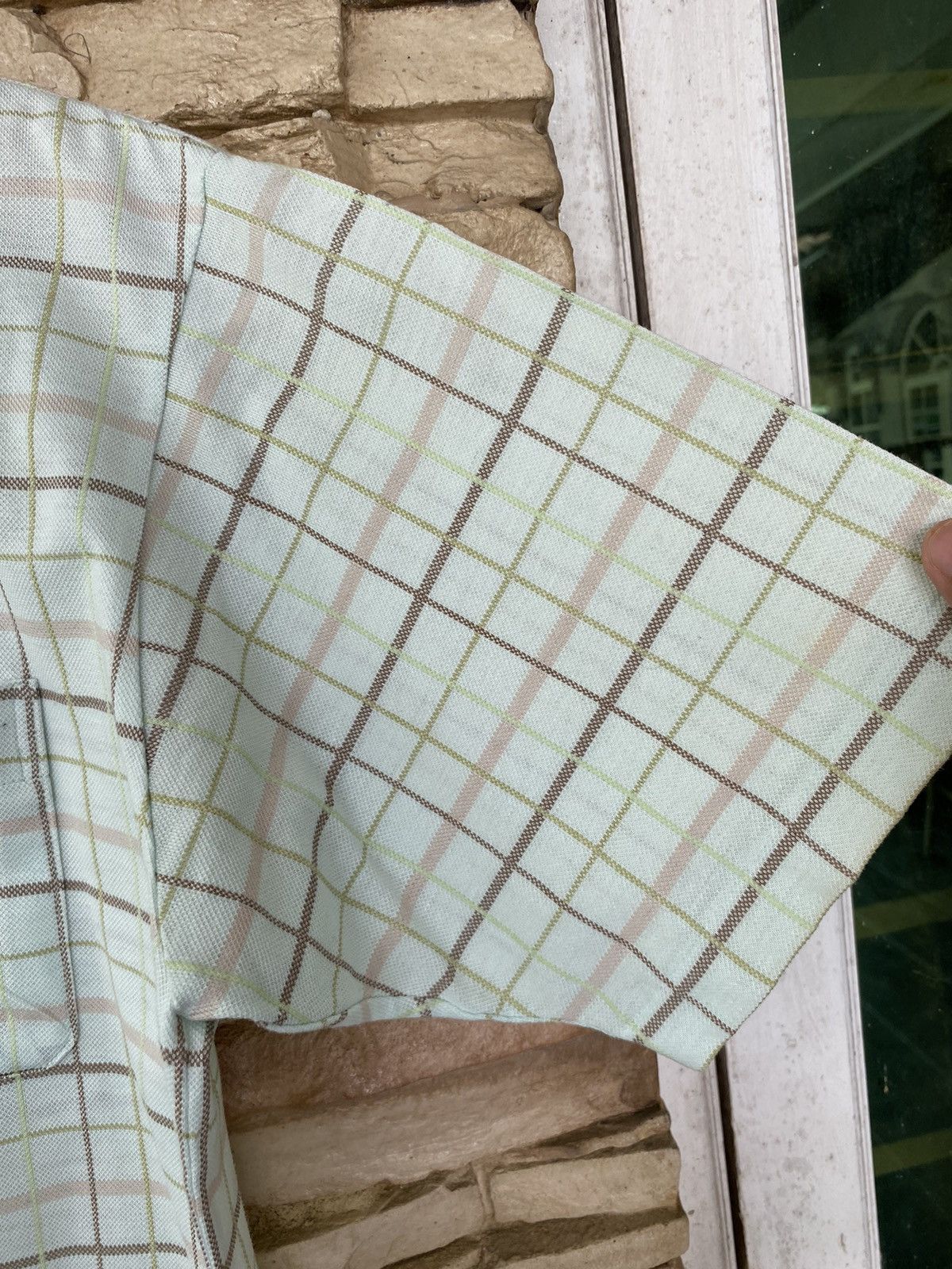 Vintage Rare Vintage Burberry London Checkered Single Stitch Polos Size US M / EU 48-50 / 2 - 4 Thumbnail