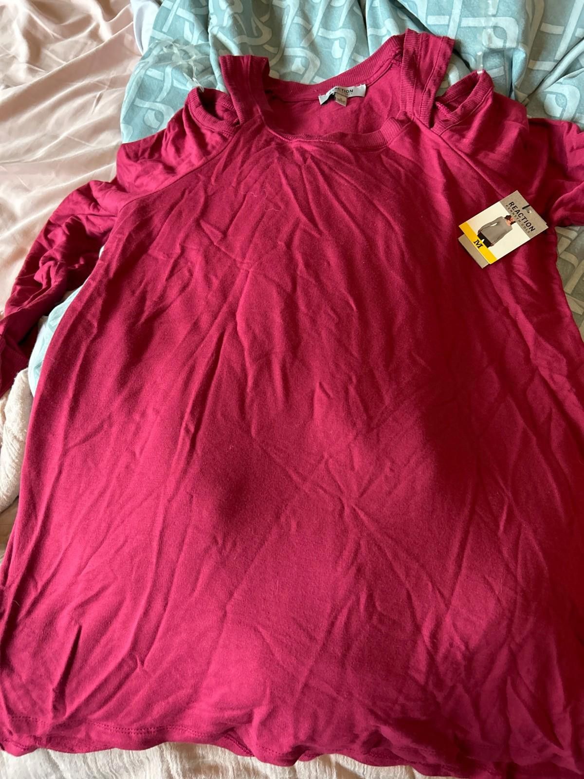 Designer KENNETH COLE REACTION Cold Shoulder Tunic Anemone Sz Medium Size M / US 6-8 / IT 42-44 - 5 Thumbnail