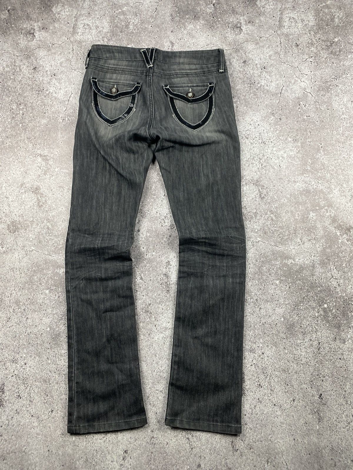 Guess × Japanese Brand × Vintage Crazy Vintage Y2K/2000s Grunge Cyber Goth Rise Guess Jeans! Size 28" / US 6 / IT 42 - 5 Thumbnail