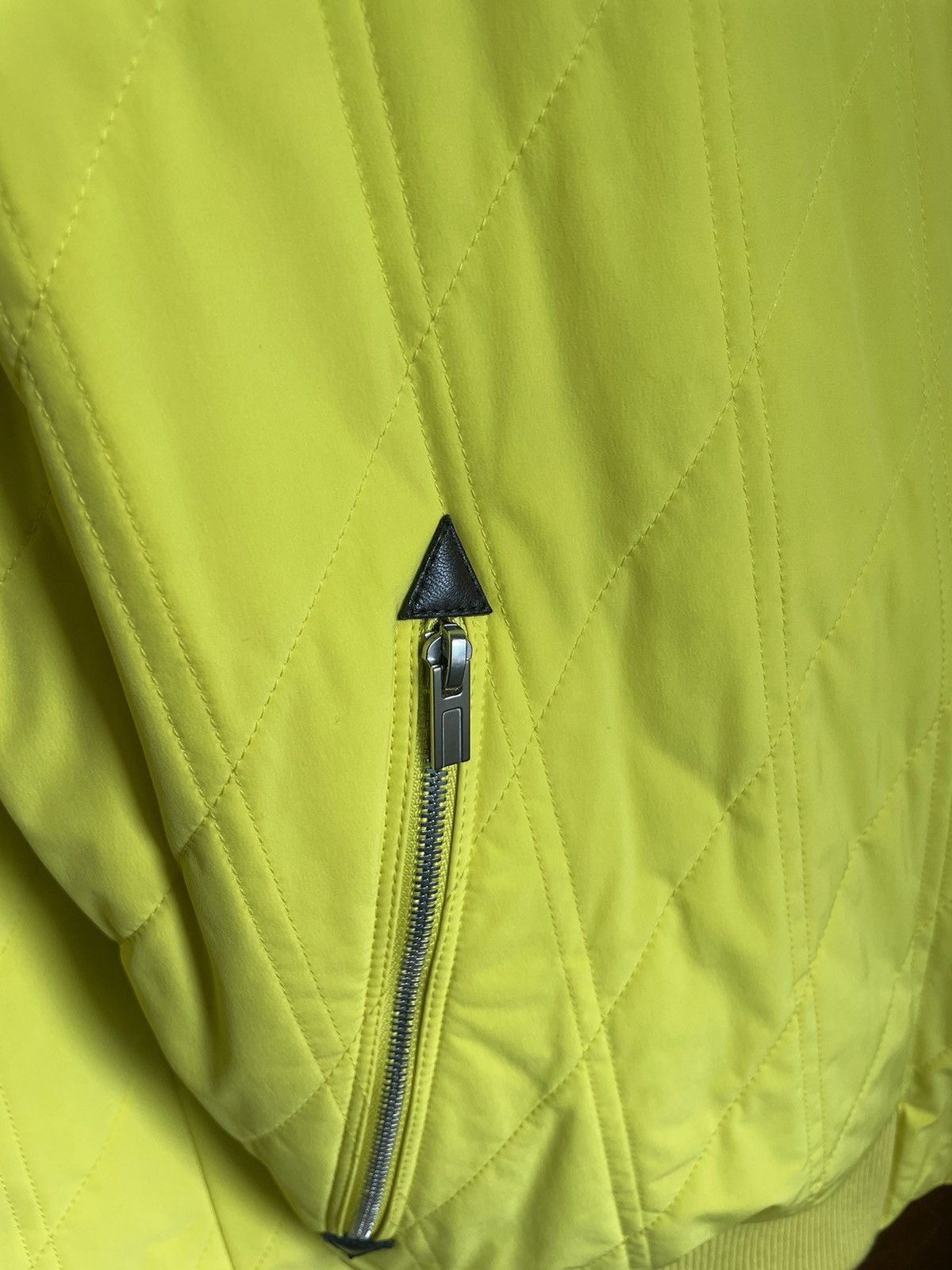Hermes HERMES REVERSIBLE BOMBER GREY YELLOW POLYESTER PADDED QUILT Size US L / EU 52-54 / 3 - 8 Thumbnail