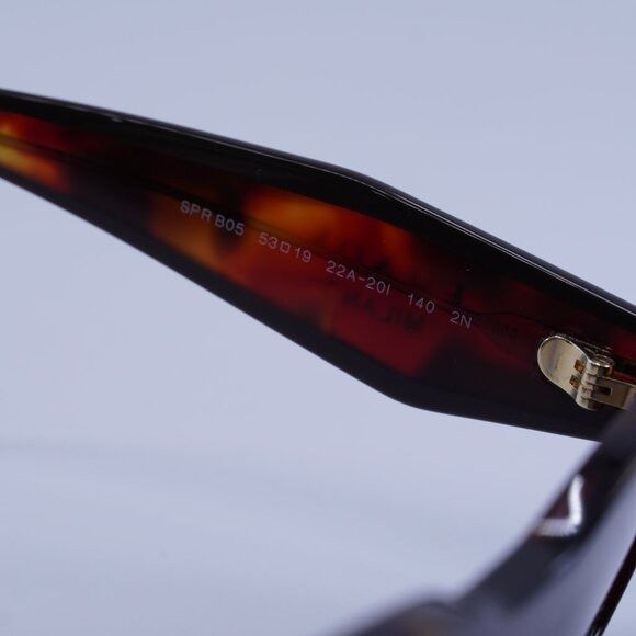 Prada Prada PRB05S 22A20I Sunglasses Poppy Havana Rectangle Frame Size ONE SIZE - 6 Thumbnail