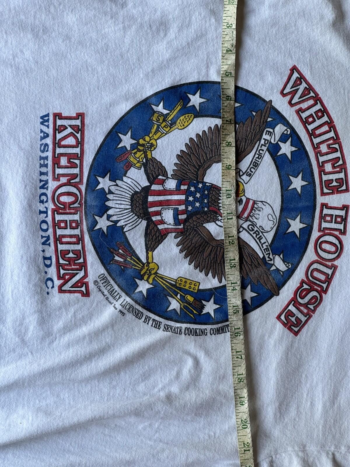 Fruit Of The Loom Vintage 90s White House Kitchen Graphic Shirt, Washington DC Size US XL / EU 56 / 4 - 2 Thumbnail