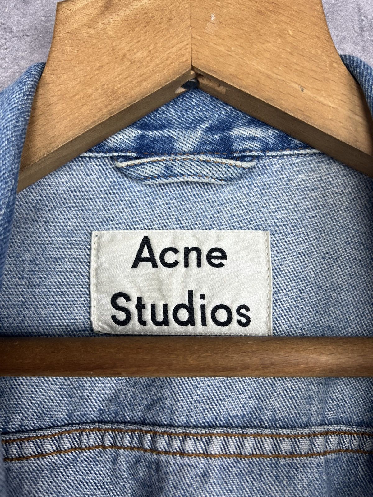 Acne Studios Acne Studios Women’s Lab Nt Mid Vtg Denim Jacket Size 34 Size XXS / US 00 / IT 34 - 17 Thumbnail