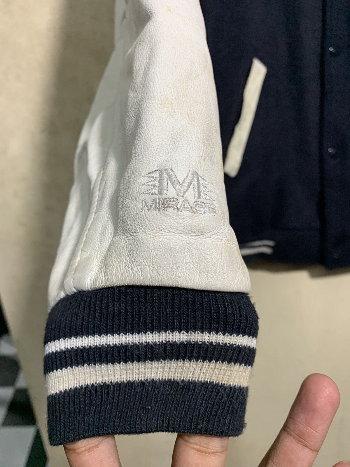 MLB × Mirage × New York Yankees 🔥VTG MIRAGE NY YANKEES MLB VARSITY JACKET WOOL/LEATHER Size US XL / EU 56 / 4 - 9 Thumbnail