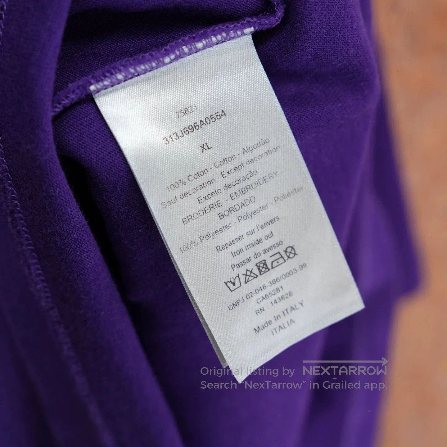Dior dior purple floral logo short sleeve shirt. Size US XL / EU 56 / 4 - 5 Thumbnail