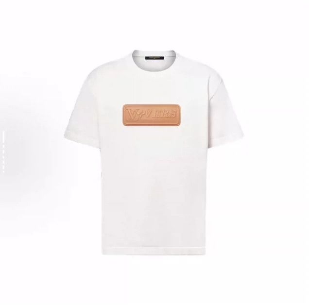 Louis Vuitton louis vuitton White leather logo knit short sleeves Size US XL / EU 56 / 4 - 1 Thumbnail