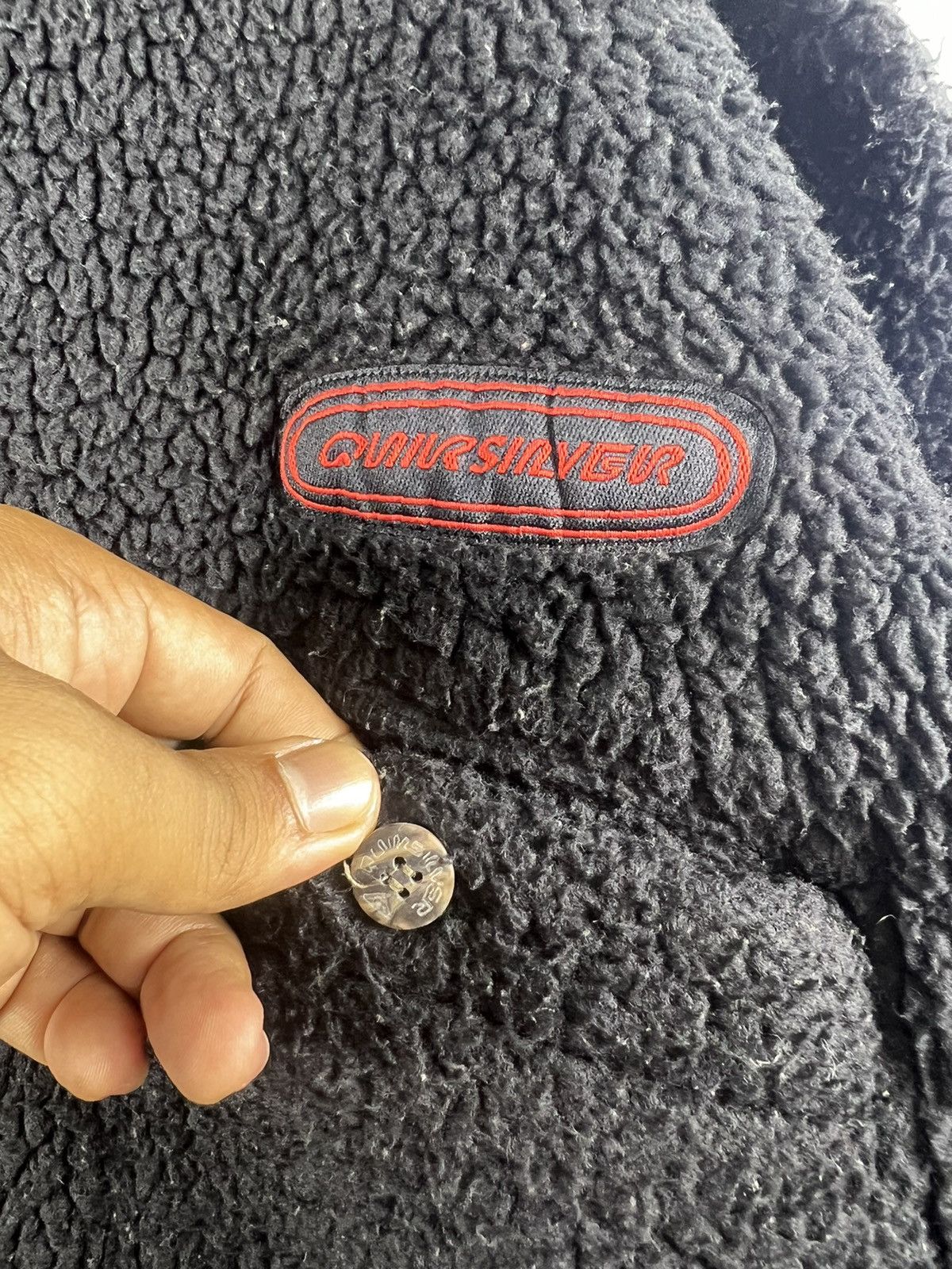 Quiksilver 🔥 VINTAGE SURF QUIKSILVER POLARTEC FLEECE BUTTON JACKET Size US M / EU 48-50 / 2 - 5 Thumbnail