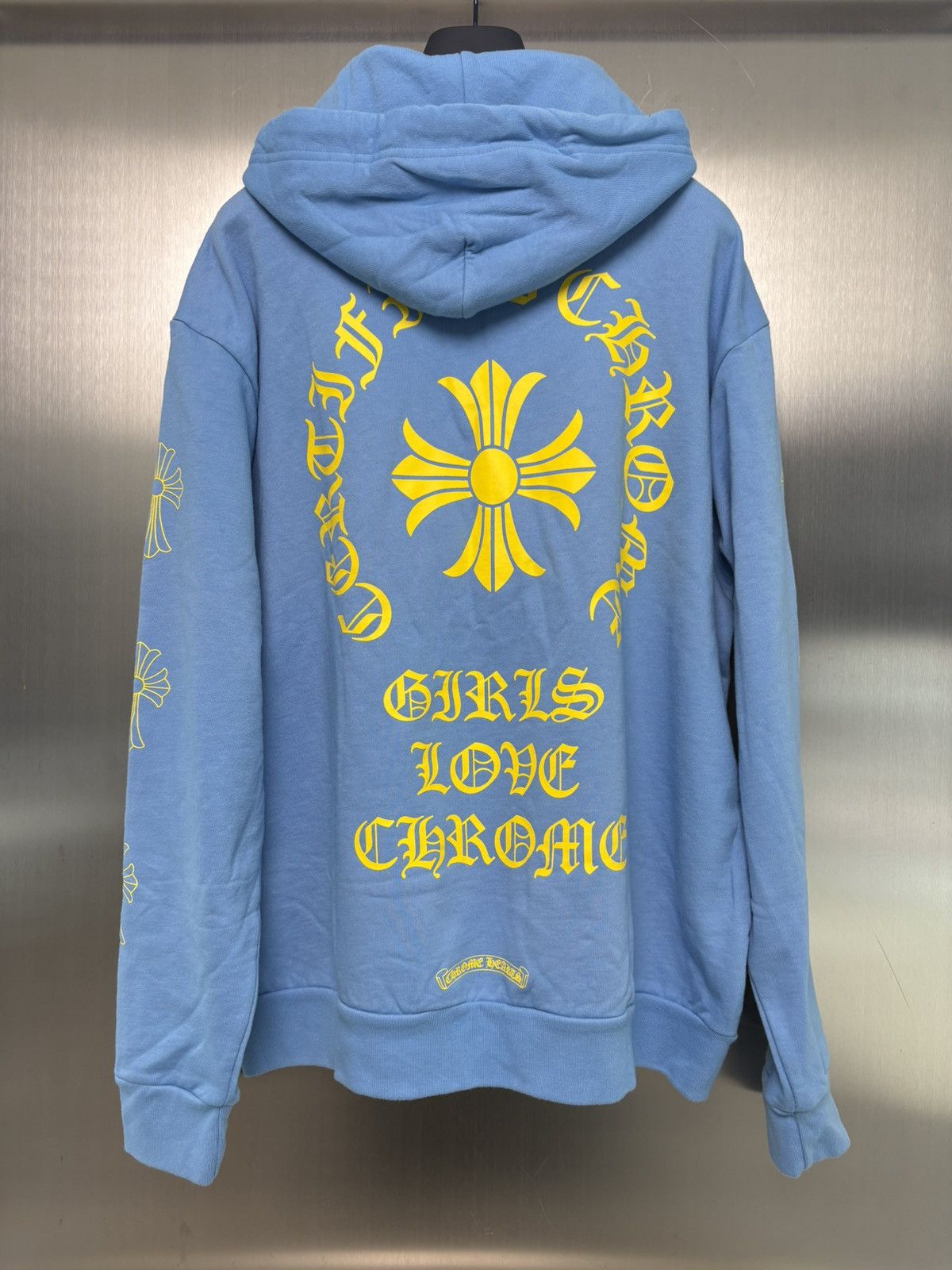 Chrome Hearts CH x DRAKE ? “Girls Love Chrome” Hoodie in Baby 