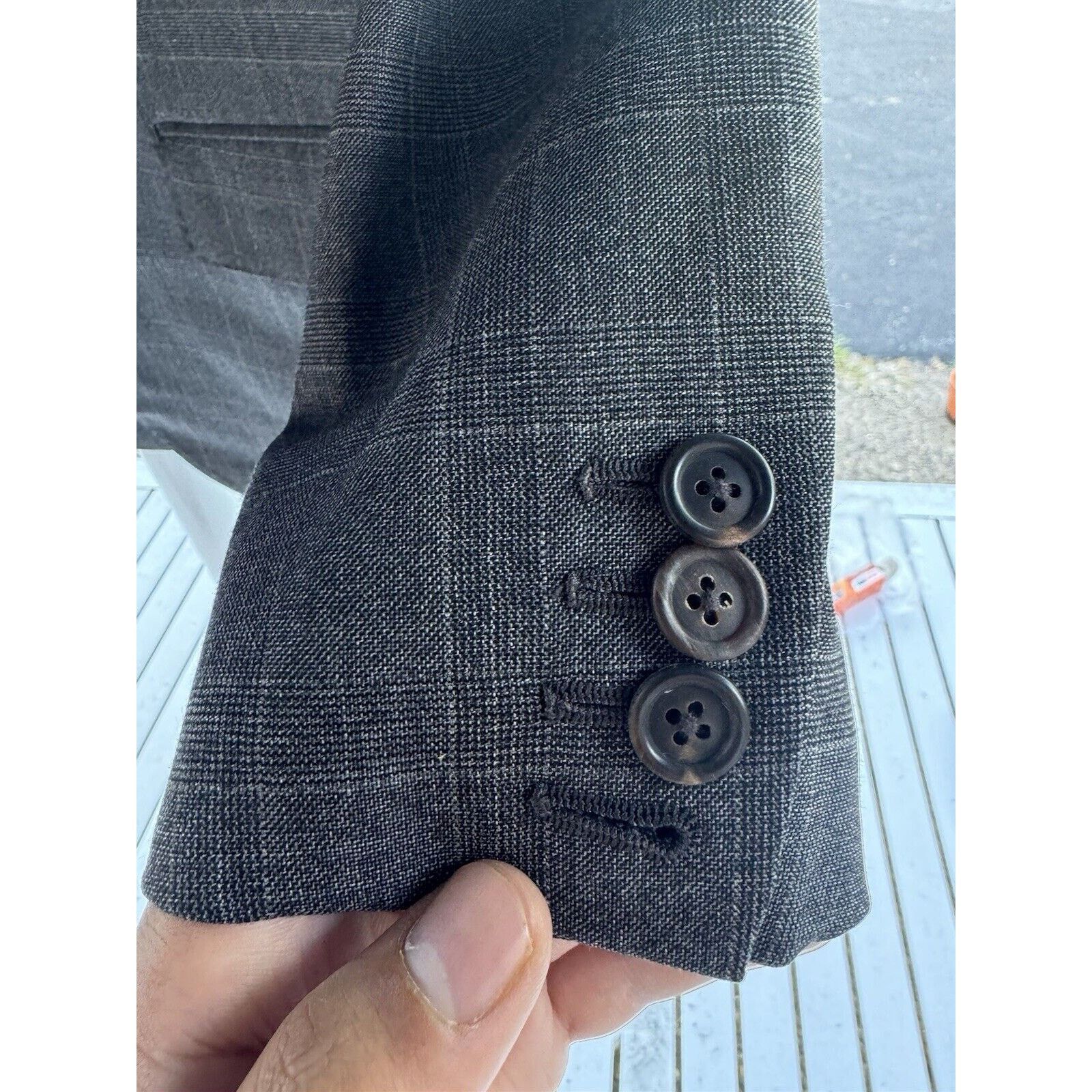 Brunello Cucinelli Brunello Cucinelli Blazer Jacket Glen Plaid Wool 52/42 Size 44R - 10 Thumbnail