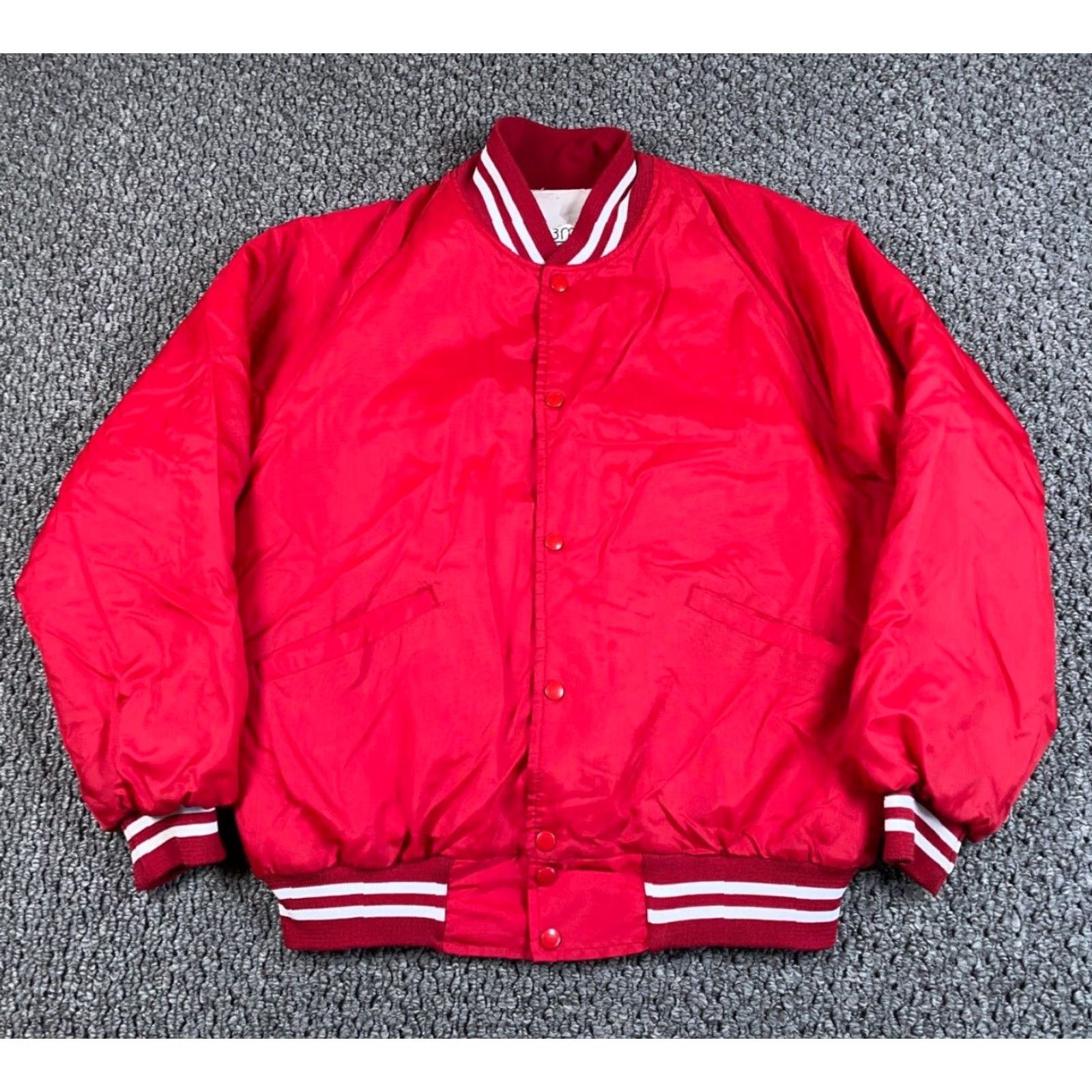Vintage VINTAGE Mason Michigan County Seat Old Car Club Bomber Jacket Adult Large Red Satin 80s Retro Mens Size US L / EU 52-54 / 3 - 2 Thumbnail