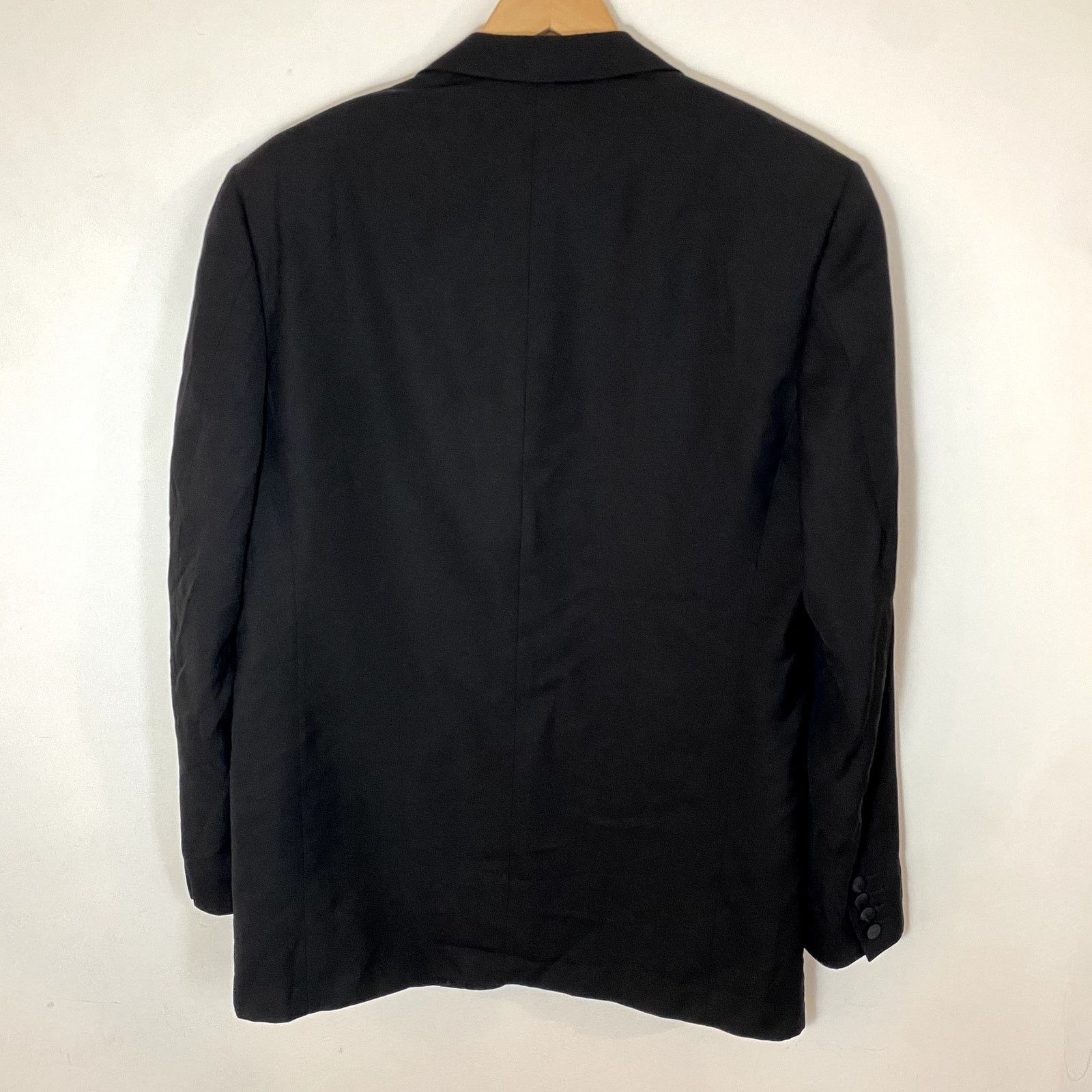 Corneliani Corneliani Tuxedo Jacket Black Extra Fine Virgin Wool Size 44R - 3 Thumbnail