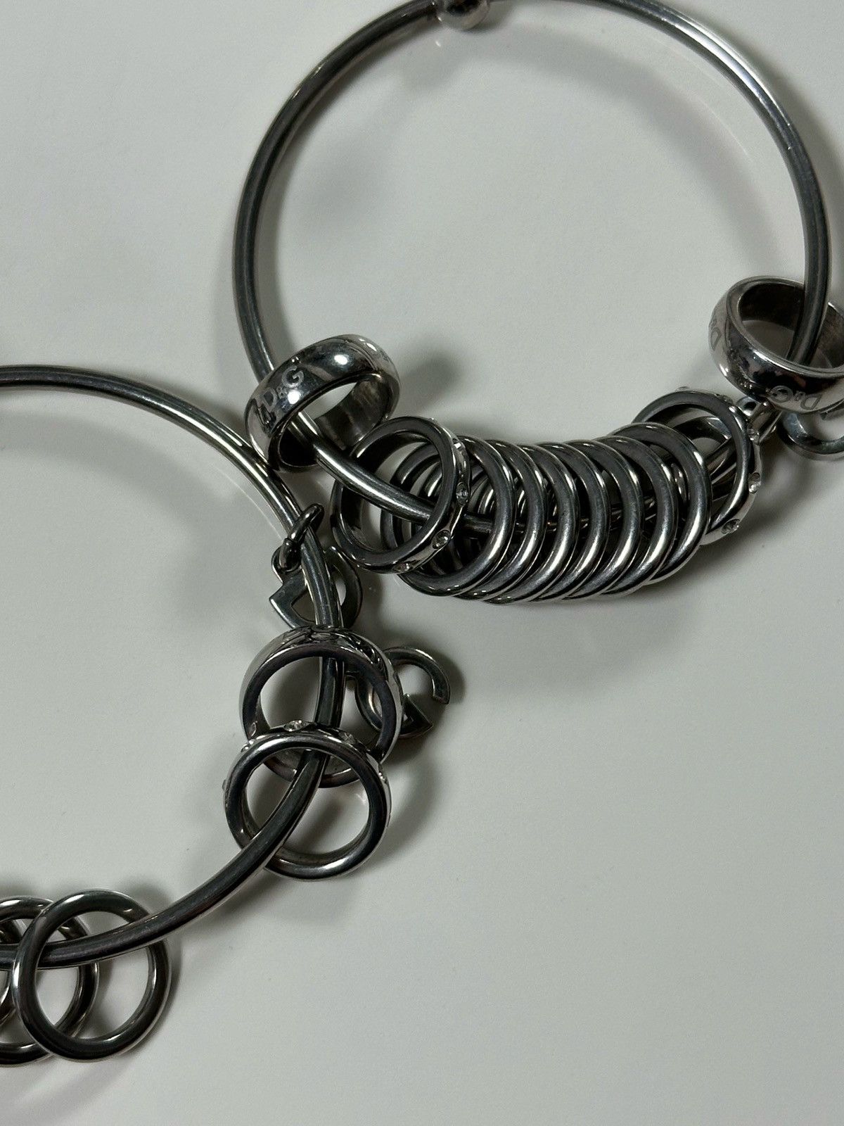 Dolce & Gabbana D&G Vintage Logo Hoop Earrings Size ONE SIZE - 3 Thumbnail