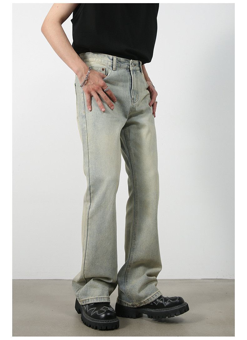 Designer × Japanese Brand Japanese trendy straight flared casual distressed jeans Size US 32 / EU 48 - 4 Thumbnail
